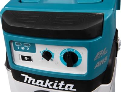 Пылесос аккум. LXT BL 2x18В, 2400 л/мин, 110мбар,15л,сух.,self-cleaning,HEPA,AWS Makita