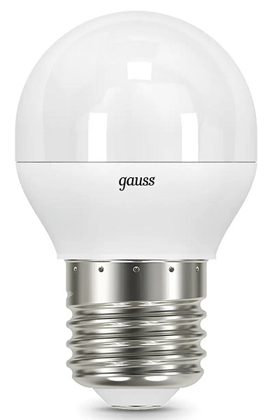 Лампа GAUSS LED Шар 6,5W 220V E27 2700K 520Lm