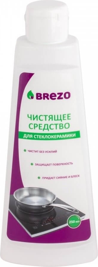 Чистящее средство для стеклокерамических плит, 250 мл, бренд: BREZO
