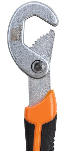 Ключ универсальный самозажимной 9-22 мм, прорезиненная рукоятка, блистер, "Гранит" TDM