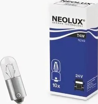 Лампа T4W N249 4W 24V BA9S 5XFS10 NEOLUX (только упаковками по 10шт)