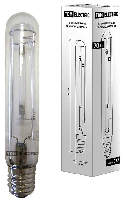 Лампа натриевая ДнаТ Е27 70Вт TDM