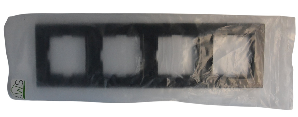 Рамка 4-я чёрная SD-P1020B "Standard" AWSproducts