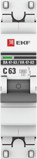 Автомат ВА 47-63 1P 63А (C) 4,5кА 230В PROxima