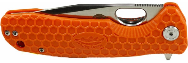 Нож Honey Badger Tanto D2 L (HB1405) с оранжевой рукоятью