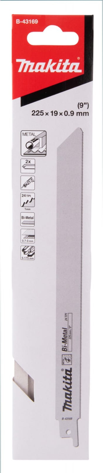 Сабельная пилка для металла 225x0,9x24TPI Makita