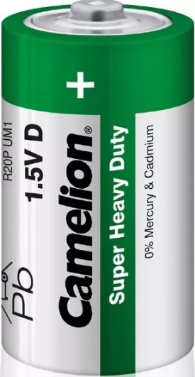 Элемент питания Camelion   R20  P-SP2G 1.5В (кпл-2 шт.)