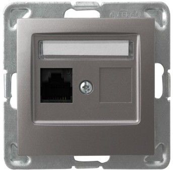 Розетка GPK-1Y/K6/M/23 1036 компьютерная одинарная (без рамки)