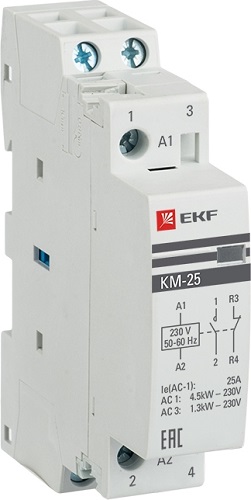 Контактор КМ 25А 230В NО+NC (1 мод.) EKF