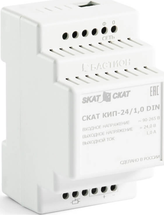 Блок питания СКАТ КИП-24/1,0 DIN (24V, 1A)