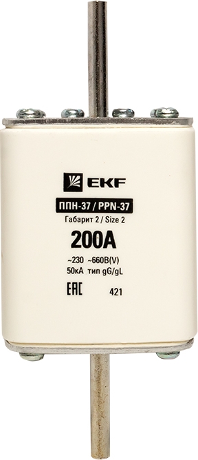 Вставка плавкая ППН-37 400/200А 660В габарит 2 EKF