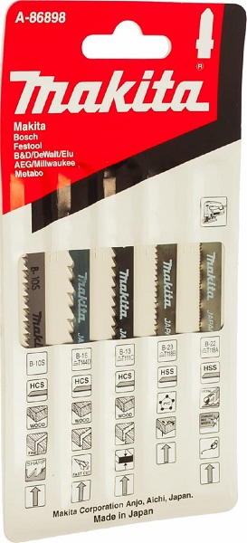 Пилки для лобзика АССОРТИ 5шт. Makita (A-86898)