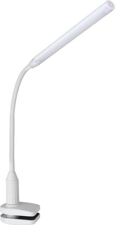 Cветильник настольный Camelion KD-793 C01 белый LED(зажим-струбцина, 6 Вт,230В, сенсорн.вкл-е, 4 ур.