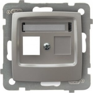 Корпус одинарной розетки KEYSTONE GPK-1S/P/43 1537