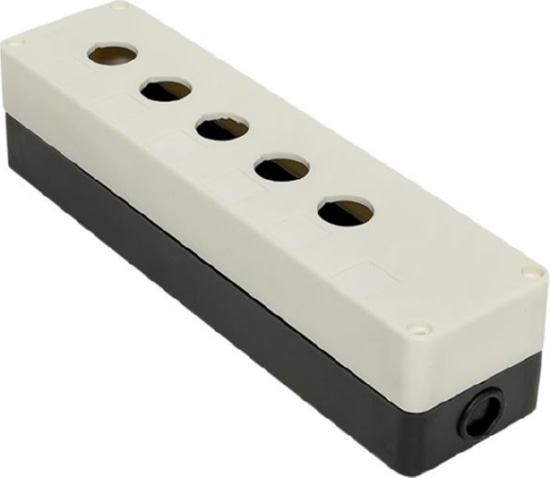 Пост кнопочный КП105 для 5  мест. бел. EKF (с НДС)