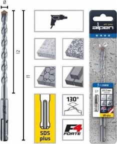 Сверло SDS-plus  для каменной кладки  14*610/550 мм