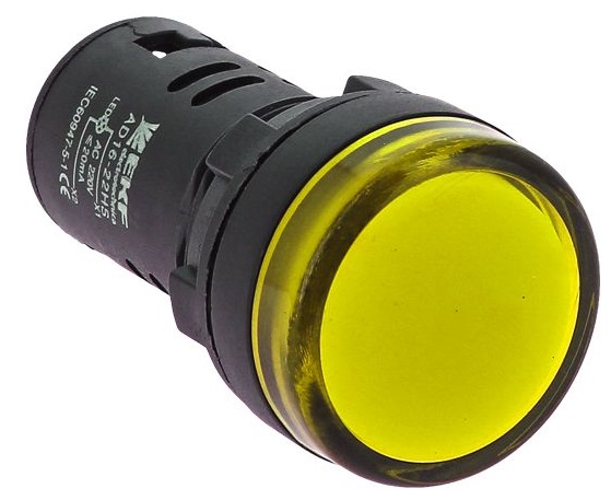 Матрица светодиодная AD16-22HS желтый 230В AC (22мм) EKF
