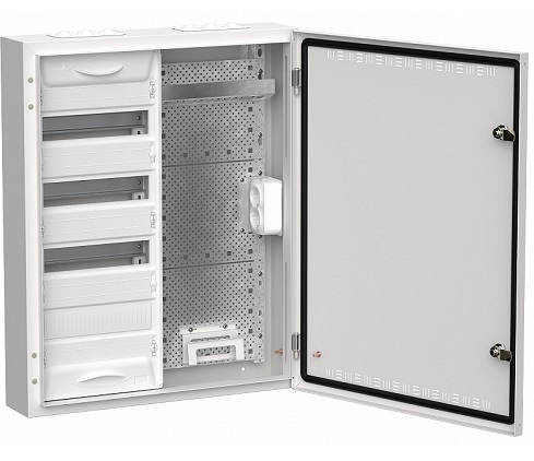 Щит металл. TITAN 5 ЩРн-48 (2х48) IP30 белый (710х570х140) IEK