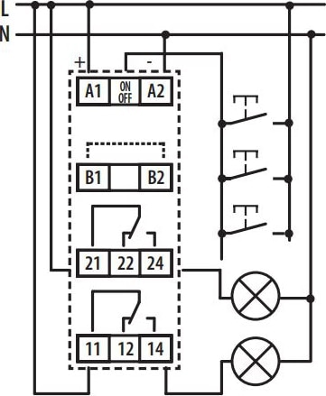 Импульсное реле MR-42 (2CO) 12 - 240AC/DC 16A
