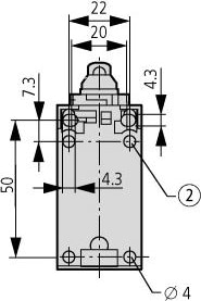 Концевой выключатель LS-11-SW 6A 230V (пластик)