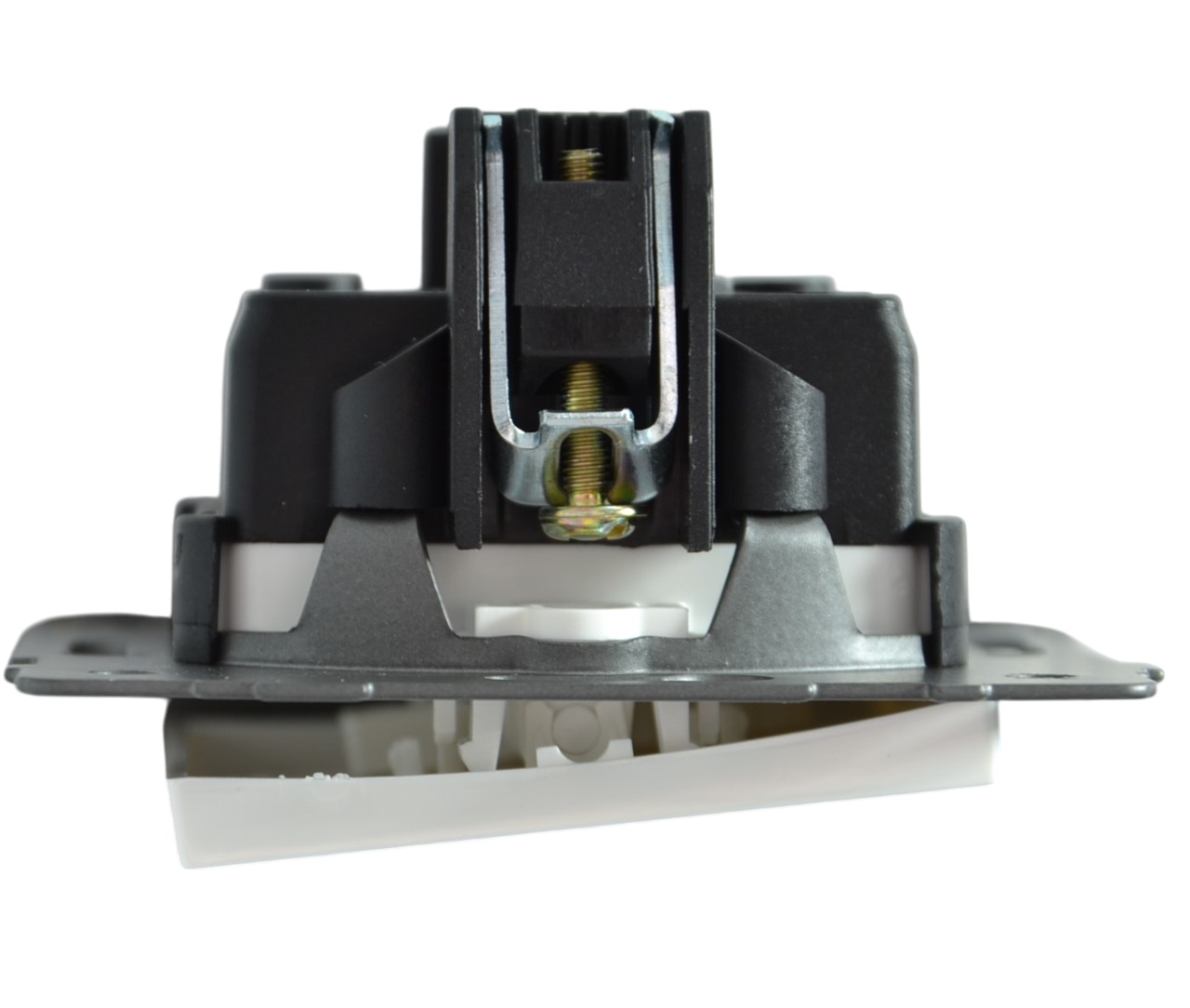 Выключатель проходной 1-кл. с подсветкой белый A-004W "Aura" AWSproducts