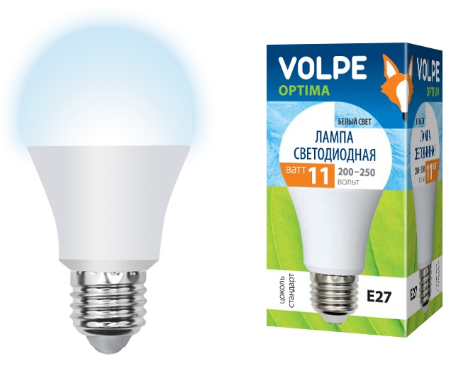 Лампа светодиодная LED-A60-11W/NW/E27/FR/O