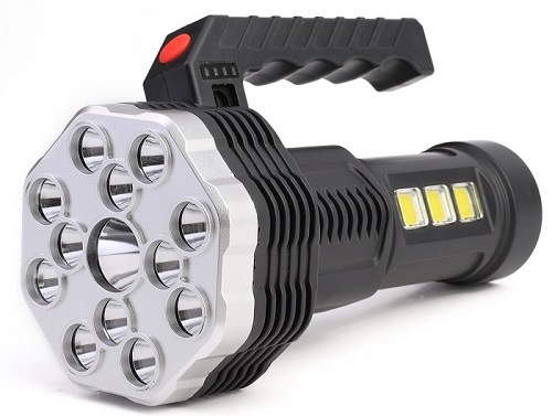 Фонарь Ultraflash LED51537  (фонарь акк 4В, черн., 16LED, 3 Вт, 4 реж, Micro USB, бокс)