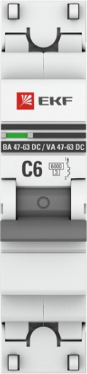 Автомат ВА 47-63 1P  6А (C) 4,5кА 230В PROxima