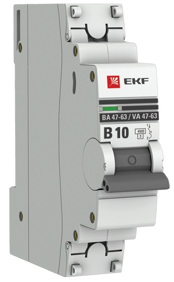 Автомат ВА 47-63 1P 10А (B) 4,5кА 230В PROxima