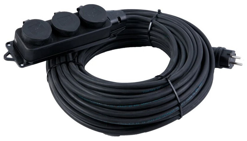 Удлинитель в бухте 3гн. 30м с/з IP44 КГ 3x2,5mm2 Атлант