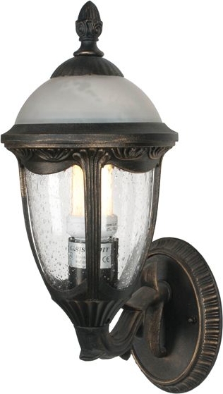 Светильник St Louis S Бра внизкронштейн 04 Bl 60Wt, E27, IP44, корпус металл, рассеиватель  стекло (