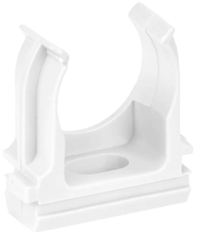 Крепеж-клипса для труб 20 мм БЕЛАЯ CF20 IEK (100)