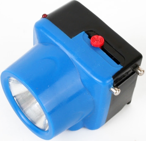 Фонарь Ultraflash LED5375 (налобн аккум 220В, голубой, 1 Ватт  LED, 2 реж, пласт, бокс)