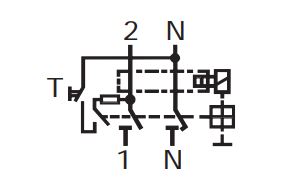 УЗО EFI6-P2 25/2/0.03 30мА, тип АС, 6кА ETI