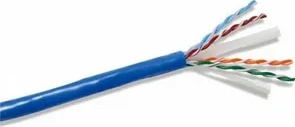 Кабель REXANT UTP 4PR  23AWG  CAT6  305м (медь) синий