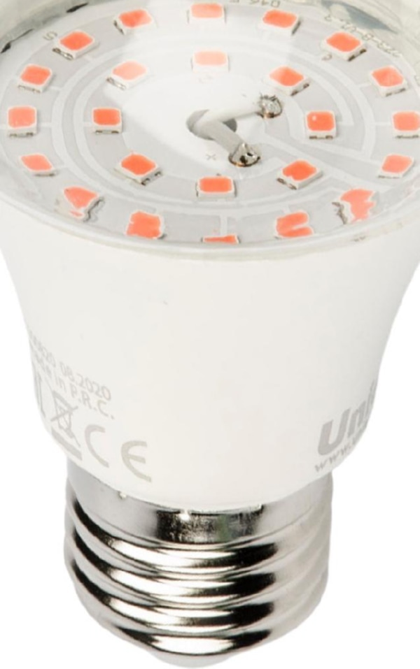 Лампа для растений LED-A60-9W/SP/E27/CL ALM01WH