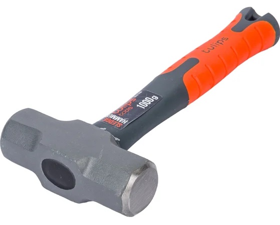 Кувалда, 1000 г, фиберглассс, короткая рукоятка Tulips tools