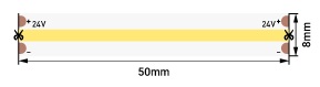 Лента LED COB 4000K 13,5Вт/м 24В 1240Лм/м 5м SWG