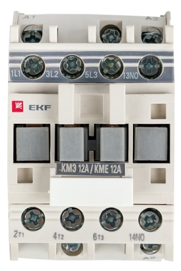 Контактор КМЭ 12А (кат.220В АС, 12А, 5,5кВт, 1но.) EKF
