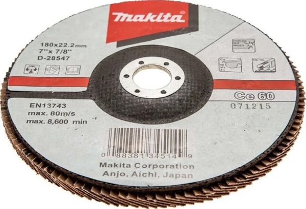 Шлиф. диск лепестковый 180 C60 (D-28547) Makita