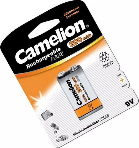 Аккумулятор Camelion 9V-200mAh Ni-Mh SP-1 (9В) крона