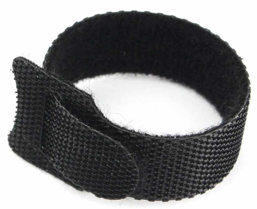 Хомут-липучка на основе ленты Velcro 14*210 черный (12 шт)