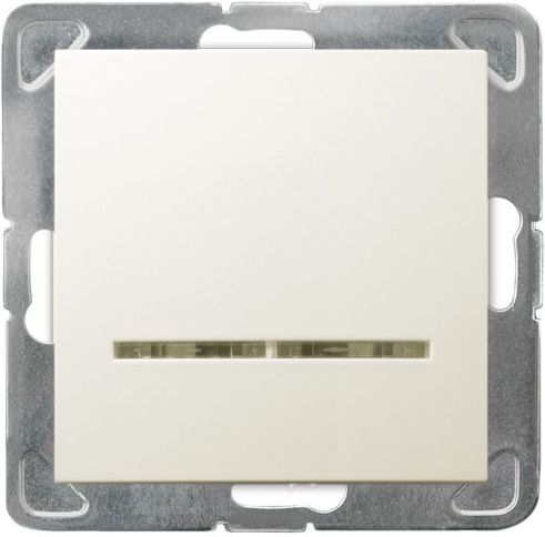 Выключатель LP-1YS/M/27 1001 1 кл. с подсветкой (без рамки)