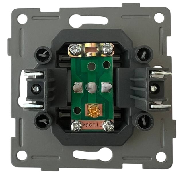 Розетка TV 1-я чёрная U2B-013 SoftTouch AWSPRODUCTS