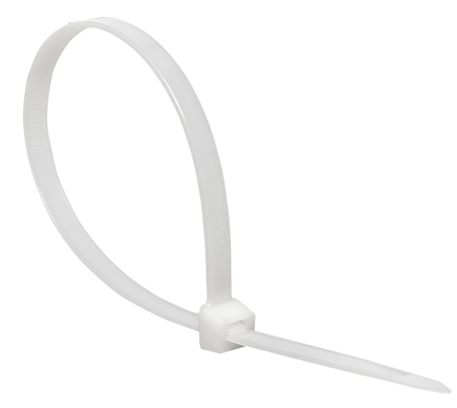 Хомут 4,8*300 белый нейлон (100 шт.) Basic (EKF), уп
