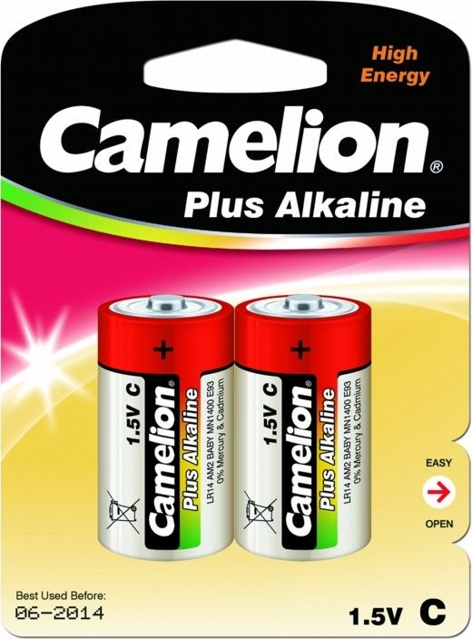 Элемент питания Camelion LR 14  Plus Alkaline BL-2 1.5В в коробке 12шт.)