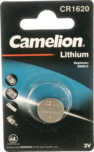 Элемент питания Camelion CR1620 BL-1 (литиевая,3V)