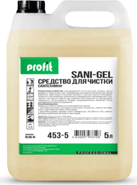 Средство для чистки сантехники Profit Sani-Gel 5л. (4шт/кор)