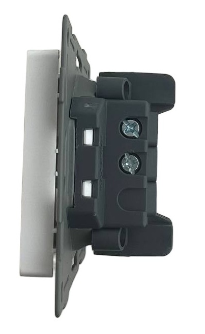 Выключатель звонка 1-кл. белый U1A-007 SoftTouch "Uno" AWSproducts