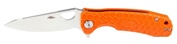 Нож Honey Badger Leaf L (HB1293) с оранжевой рукоятью